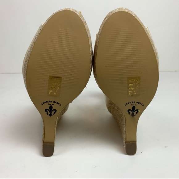 LAGUNA BEACH Patent Wedge Platform Heels 8.5 - Picture 5 of 7